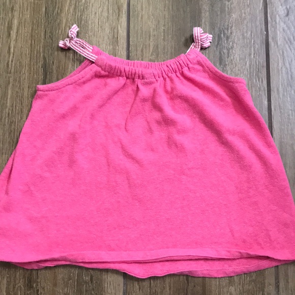 Pink Top with Cute Bows on Straps - Picture 3 of 3